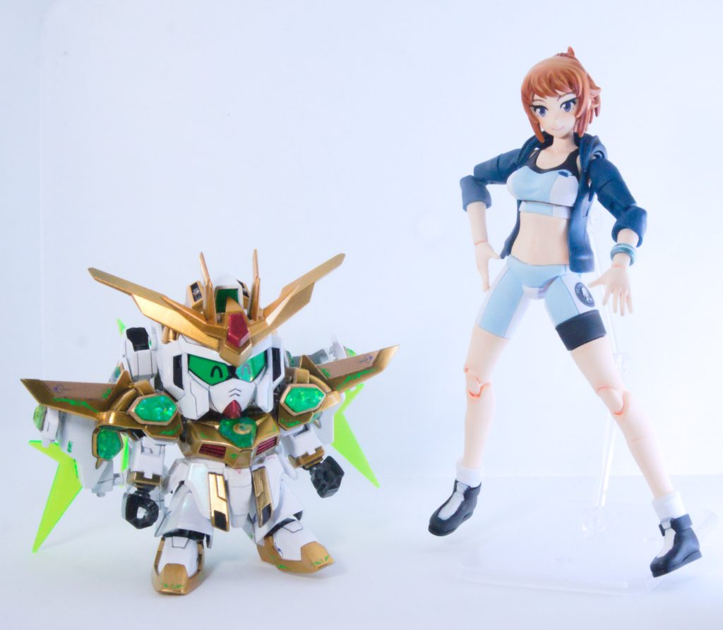 フミナパイセンとのツーショット2SDモードの表情は変更できるようにしています。