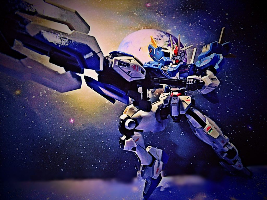 こちらはLEDの光源を4灯で撮影しました。コントラストは弱めで機体のディテールを強調しています。