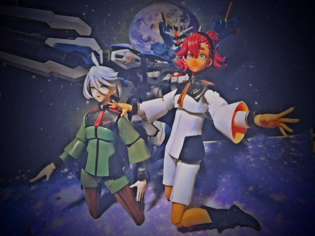 こちらはスレッタとミオミオを強調する為にやわらかめのライティングを行っています。