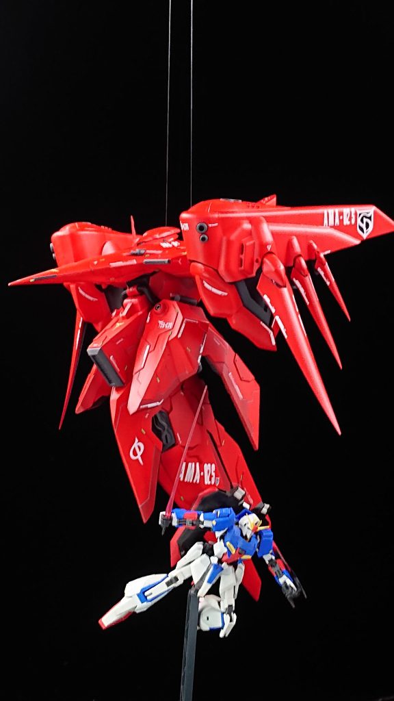 デカァァァァァいッ説明不要!!RGゼータ君と大きさ比較です。マジでどこに置くんだよ。。。