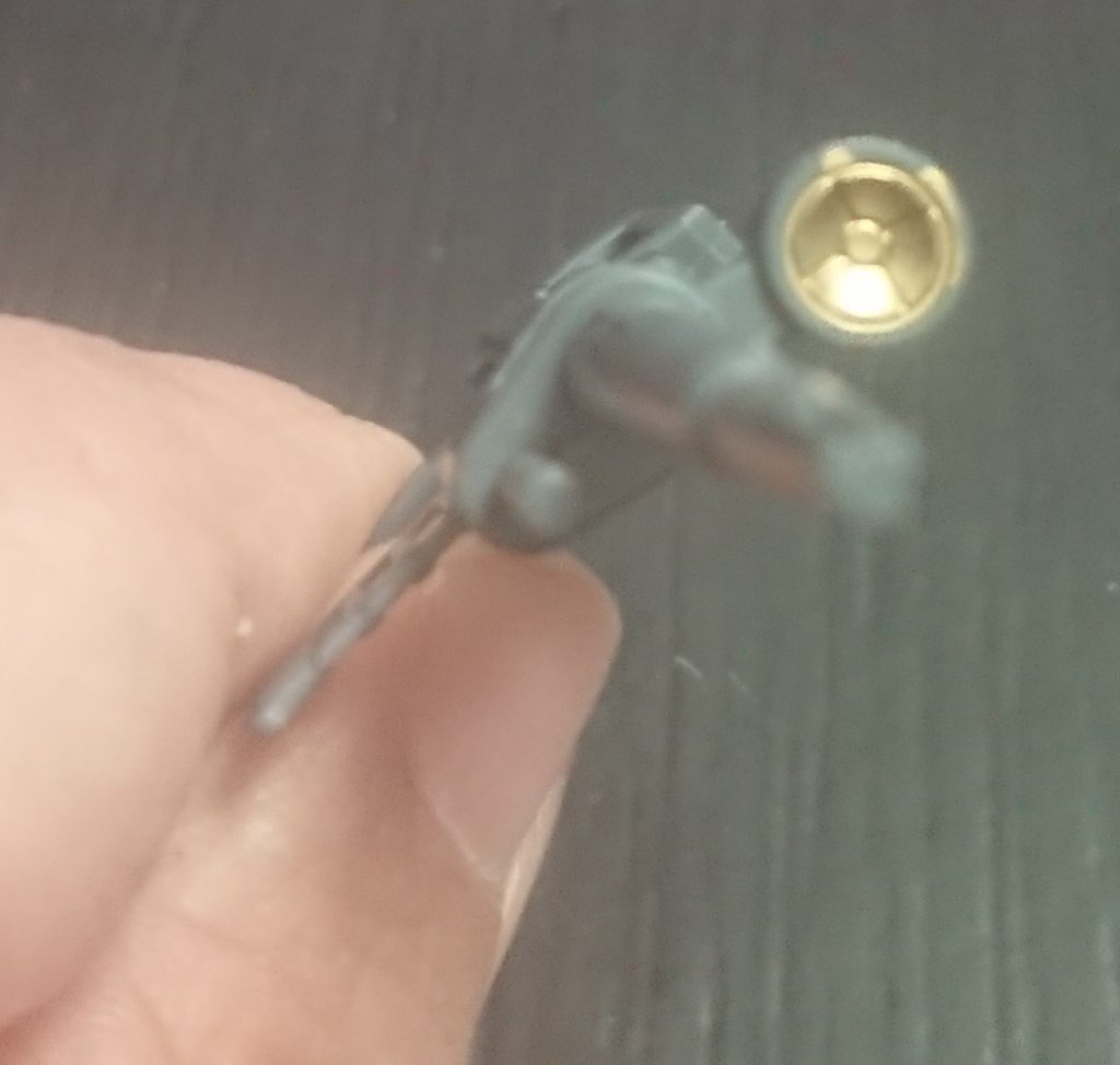 ライフルのセンサーはゴールドに塗装しています。