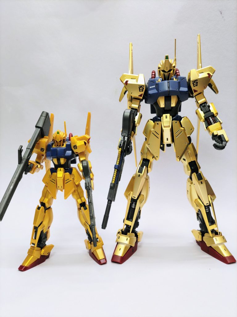 MG作った後でHGUC触るとオモチャ感がすごいです。