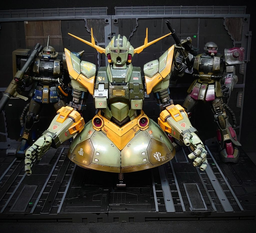 最後の闘いに赴く！ジークジオン！撮影して、片付けてからオールレンジショットを撮り忘れたことに気づきました(T_T)最後までご覧いただき、ありがとうございます！