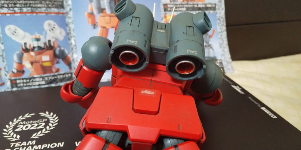 :ランドセルのバーニアにも部分塗りをしたのだ。