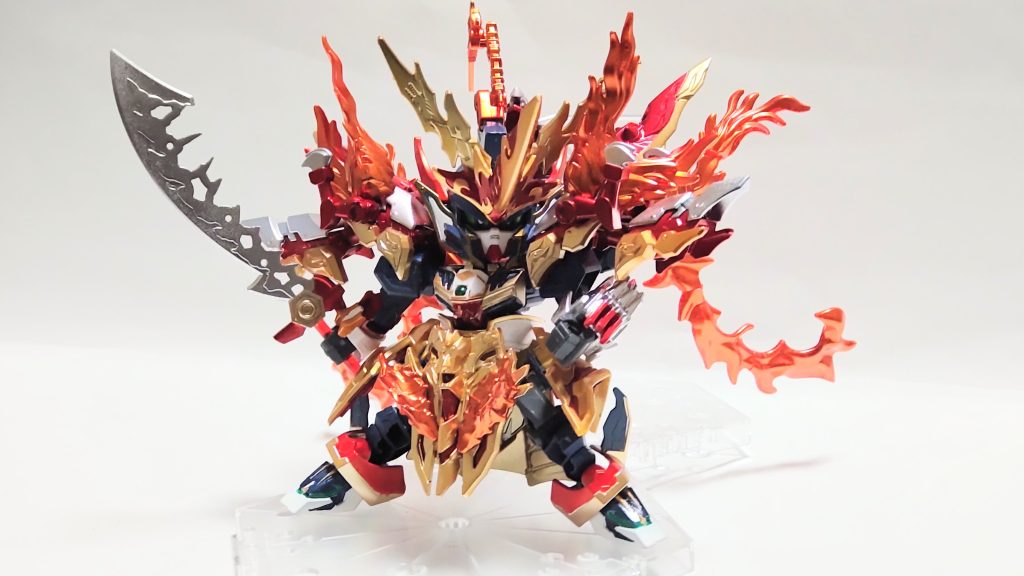 サムネの全体像炎エフェクトは、裏→ロイヤルメタレッド、表→メタリックオレンジで塗装してます。メタリックオレンジだけよりも、こっちの方が炎の質感が出て、いい感じになりました。