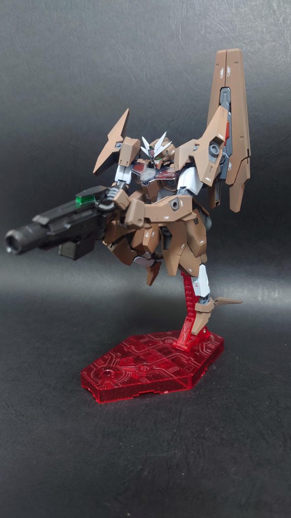 ビームディフューズガンを構えて。