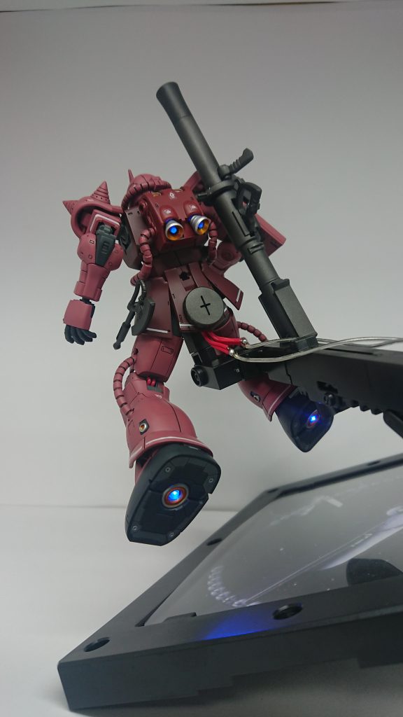 HGシャア専用ザクⅡ　赤い彗星ver.–3枚目/制作者：ジジ丸