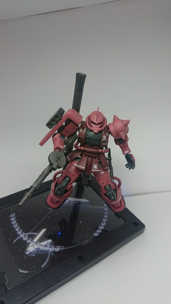 HGシャア専用ザクⅡ　赤い彗星ver.–4枚目/制作者：ジジ丸