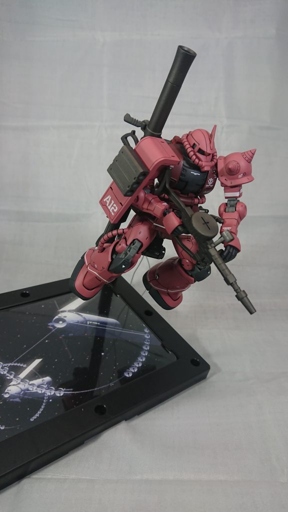 HGシャア専用ザクⅡ　赤い彗星ver.–2枚目/制作者：ジジ丸