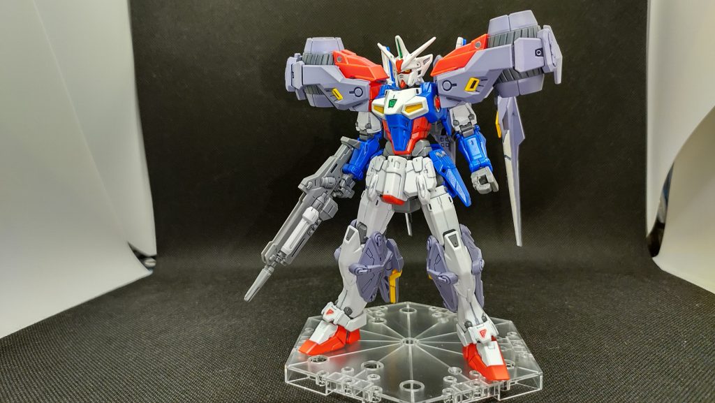 高機動ユニット装備。大気圏内仕様とデカイタービン、こちらはグフフライトタイプを想起しました。