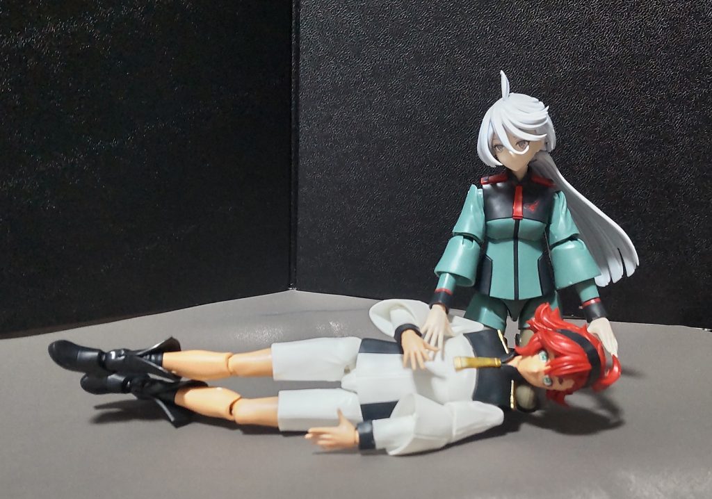 スレッタ「ハァ…ハァ……ミオリネさん、今日もすごかったですね……流石に疲れましたよ……」ミオリネ「アンタも……見事なものよ……この前シャディクに地獄の断頭台をしたら、アイツ数ヶ月動けなくなったのよ……全くヤワな男ね。」※リアルで地獄の断頭台を仕掛けるのは絶対にやめましょう。