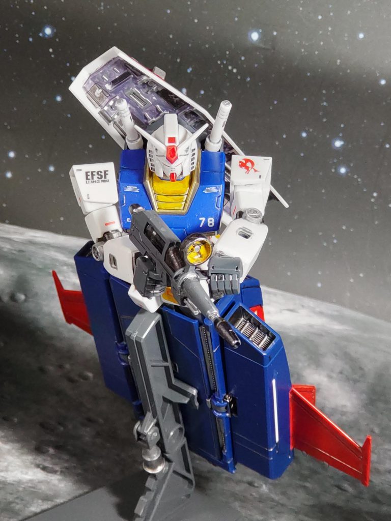 最後は、ガンダムMAモードシュールな絵面ながらも、何気にカッコいいスパロボAではお世話になったなぁ