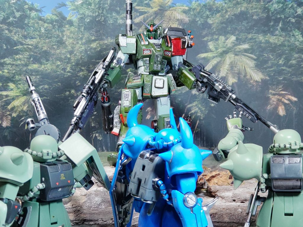 「あんな所に敵が…」「敵は一機だ！囲んでやっちまえっ！！」