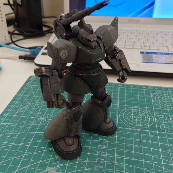 白かぶりしてしまったゲルググキャノンを簡単ウェザリング。