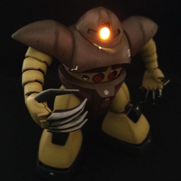 HGゴッグモノアイ電飾&筆塗り仕上げ