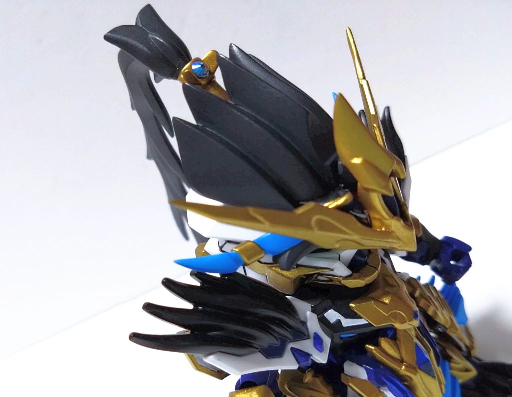 髪留めにはスワロフスキーを接着しました