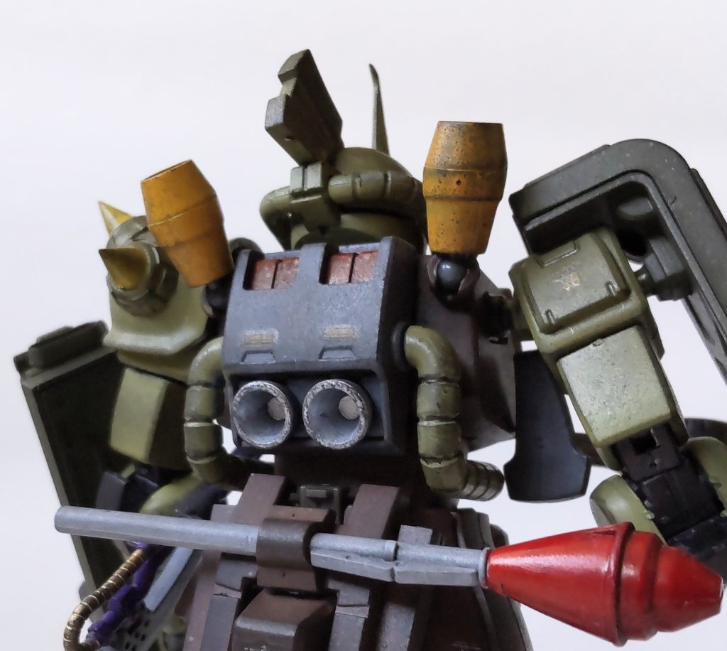 ミニプロペラントタンクも付けて後はお約束ウェザリングとトップコートです。