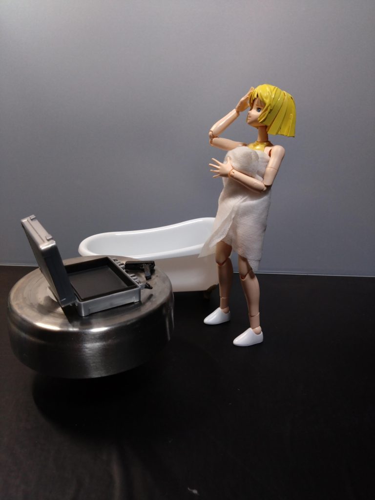 「あの頃受け取った金塊も底をついて残ったのは武器と連邦軍の制服だけ。ちょっと貢ぎすぎたわ。」