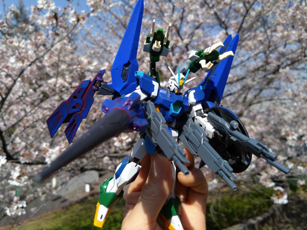 花見シーズンだったので桜をバックにフルバースト！