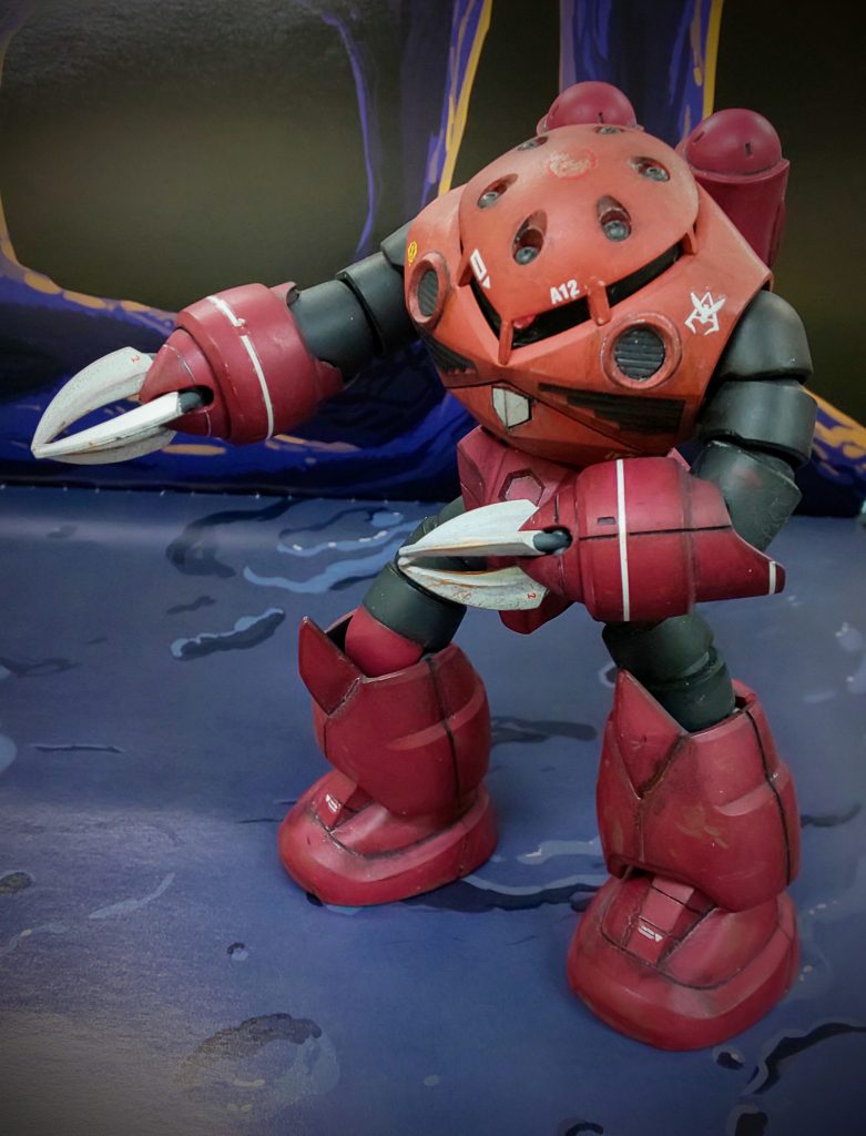 シャア専用ズゴックといえば、やはり相手にジムが欲しいですね! 