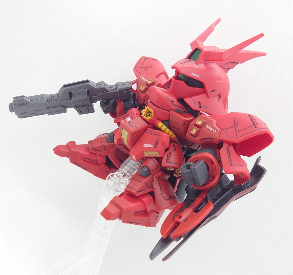 部分塗装、墨入れ、デカール、トップコート仕上げです。BB戦士ながらサザビーのマッシブさを損なっていない良いキットでした。次はアレを作りたいと思います。その為のサザビーです。