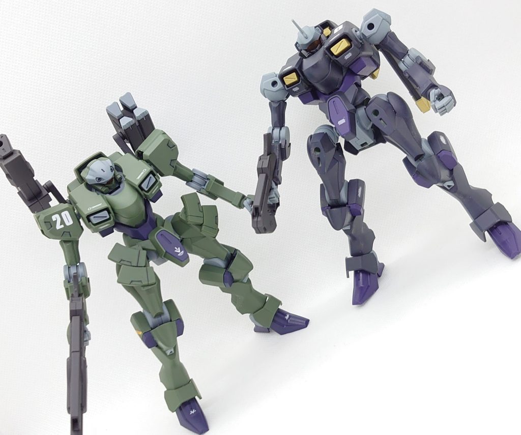 原型機と2ショット。とは言え、原型機の色が元キットと全く違うので、原型機というより仕様違いのように感じますね。