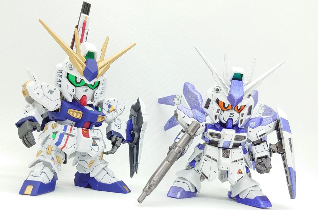 Hi-νガンダムと2ショットです。どちらも違った良さがありますね。