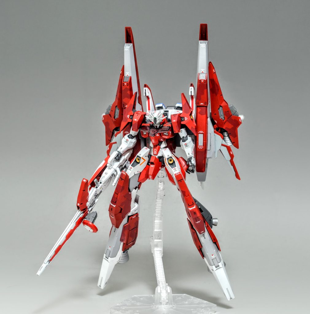 最強のソーンを目指して製作しました。スペーシアン殲滅用MSです。