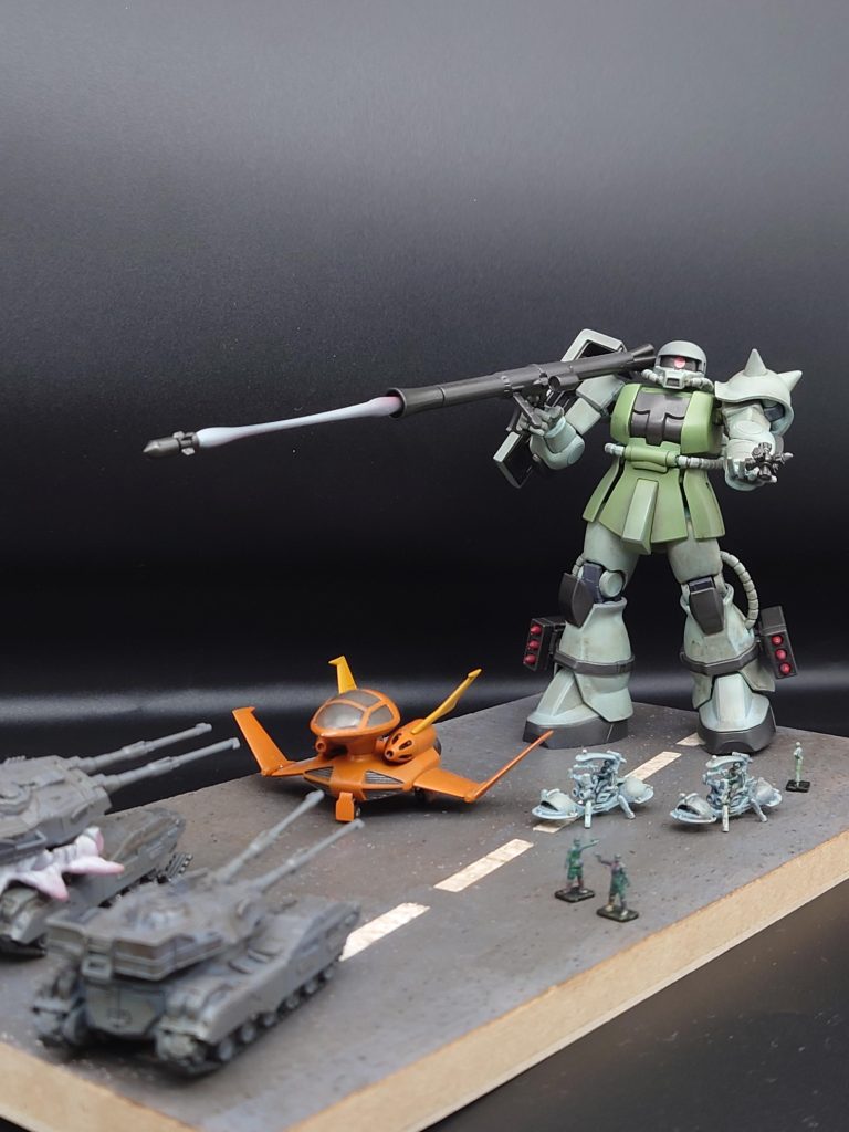 64作目 HGUC 1/144 MS-06ザク地上戦セット–6枚目/制作者：@kjyun_choroq