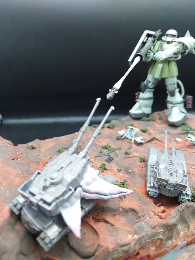 64作目 HGUC 1/144 MS-06ザク地上戦セット–7枚目/制作者：@kjyun_choroq