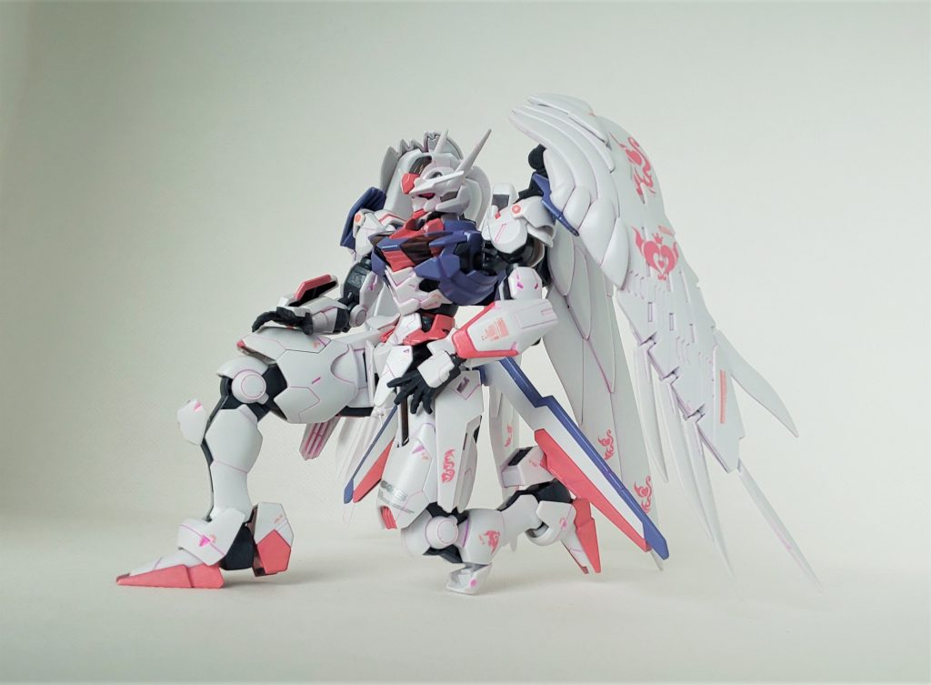 羽にもデカールを貼ったり、スミイレをピンクにしたり。ファンモデリンは楽しいですね( ˘ω˘ )