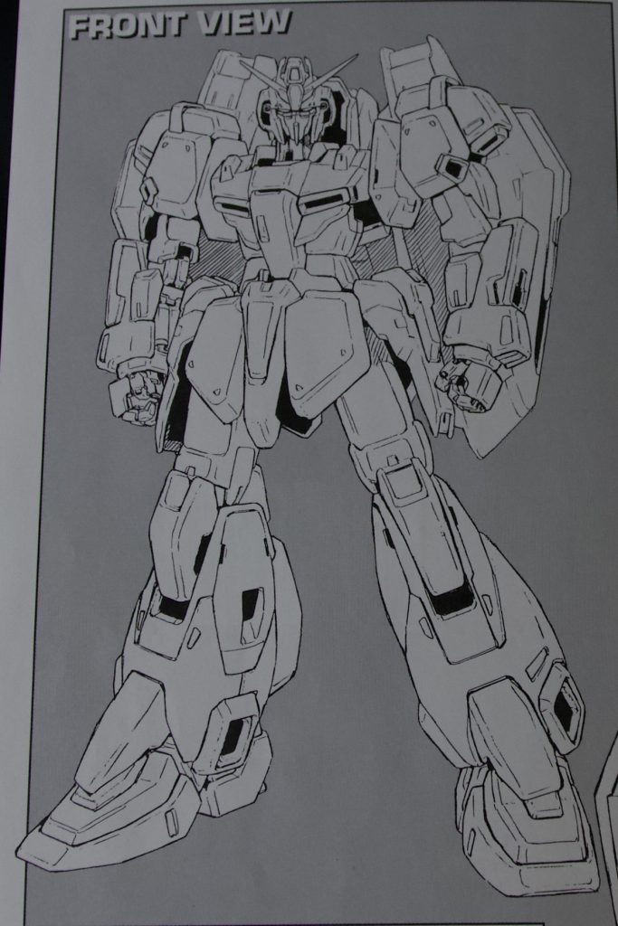 MGゼータガンダム1.0の説明書に載っているカトキハジメ氏の画稿です。この画稿を元に作られたガレージキットです。