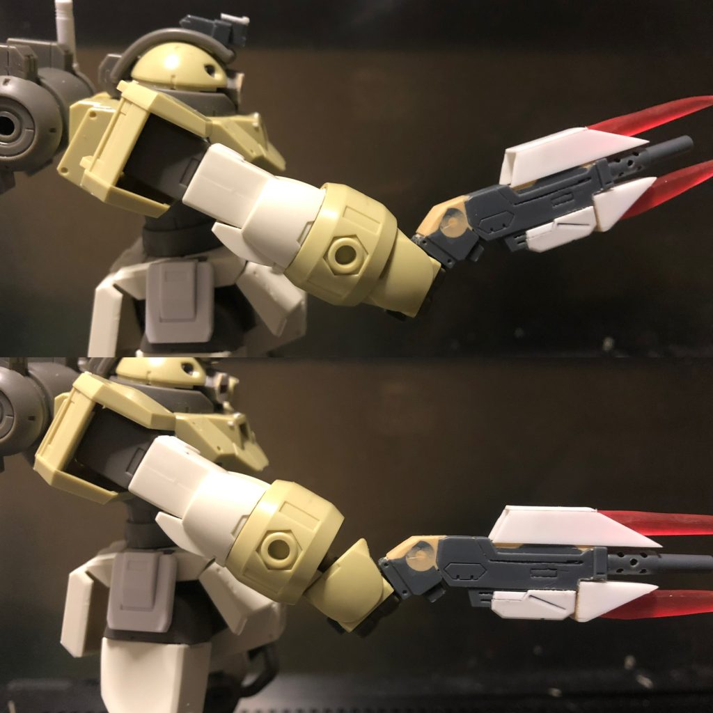 枠が空いたので、角度付き手首の実用性の検証ですw地味な改造ですが、いい働きをしてくれます笑