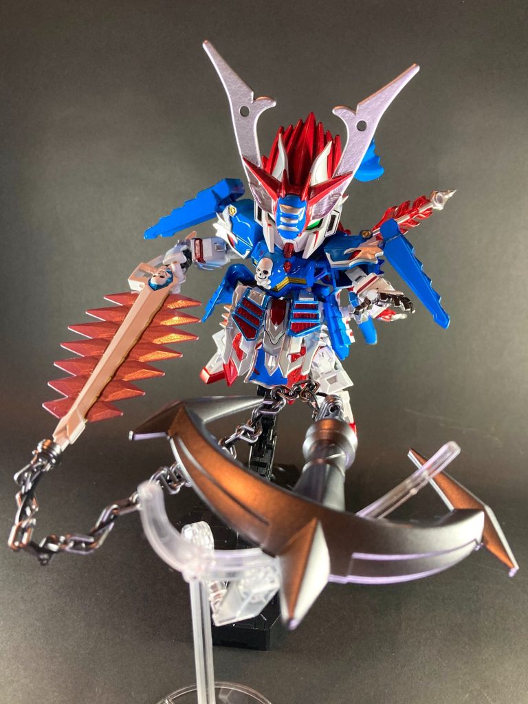 清和源氏頼信流を汲む武家の末裔と伝わる能島村上一族の当主。受領は大和守、諱は武慶(たけよし)。決め台詞は「宜う候(ヨーソロー)‼️⚓️」瀬戸内海🌊芸予諸島を勢力圏とする大海賊衆で、島々を結ぶ堅固な水上城塞網を築き通商貿易から船団警護、水軍傭兵稼業まで手広く請け負う。敵対する信長ガンダムエピオンと激突した第一次木津川口海戦では、熟練の航海術に基づく巧みな海上戦術で織田水軍を撃滅!海内最強の武名を天下に轟かせた。