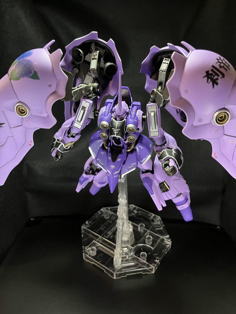 出撃。あじさいや漢字など、大きいデカールは自作です。ただ大きいデカールはしわになりやすく、大変でした。いくつかはしわがありますが、今回はあきらめました💦