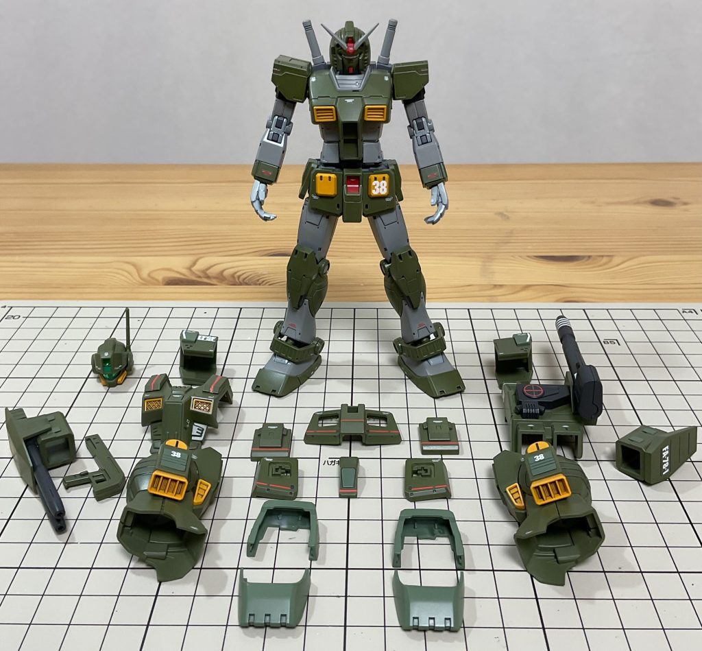 商品紹介のような感じで撮ってみました。今回は新規モールドの追加等は特にせず、素直に仕上げてみましたが、元からモールドが多く、水転写式デカールも豊富ということもあり、いい感じにおさまったかと思います。今回もご覧いただきありがとうございました！