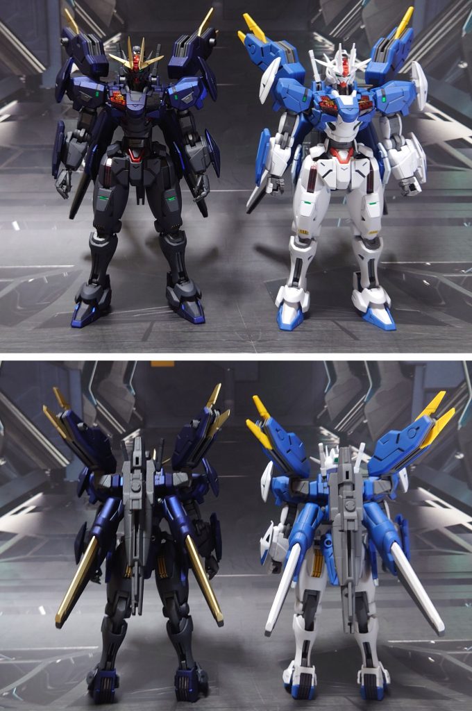 ガンダムエアリアル(改修型)との比較。