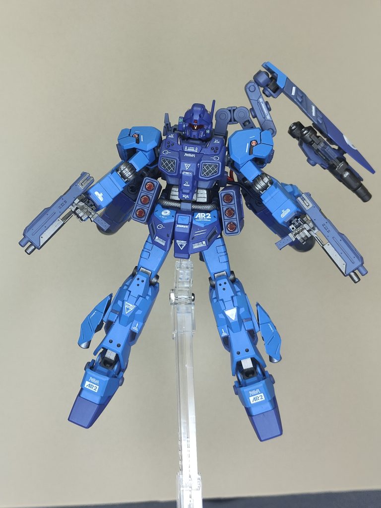 カラーはシタデルで濃青…MACRAGGE BLUE薄青…TECLIS BLUE灰青…THE FANG黒銀…IRON WARRIORS各所にガンダムマーカーです!