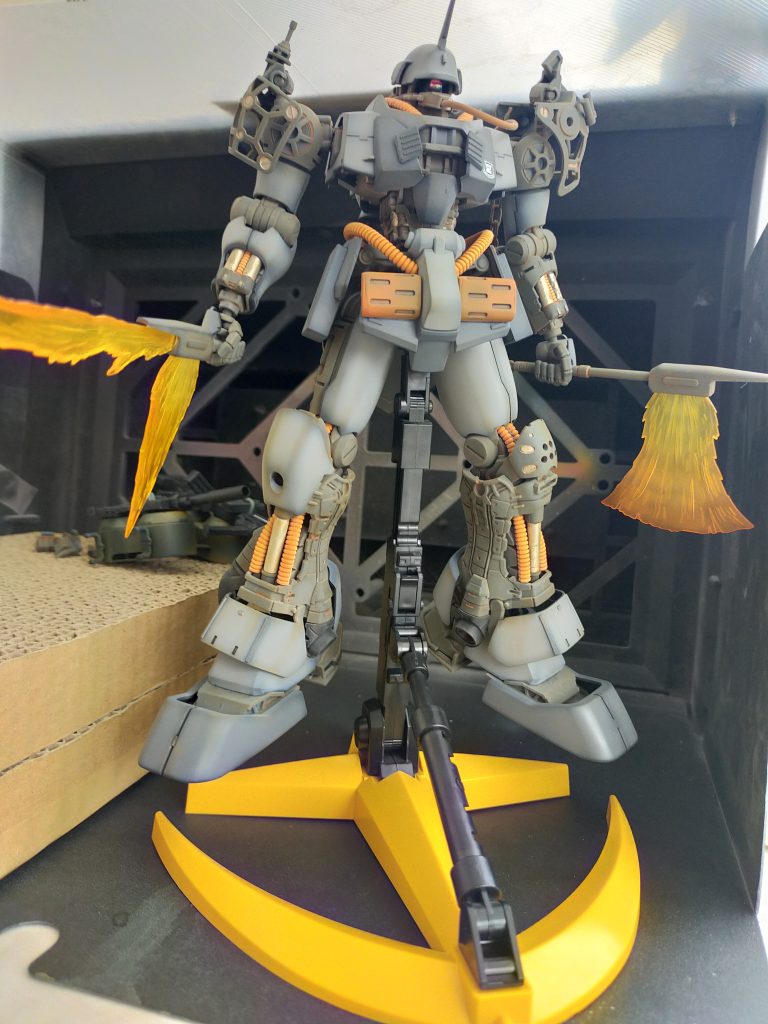 完成直後のワンショット陸戦用だけど台座が似合う😎