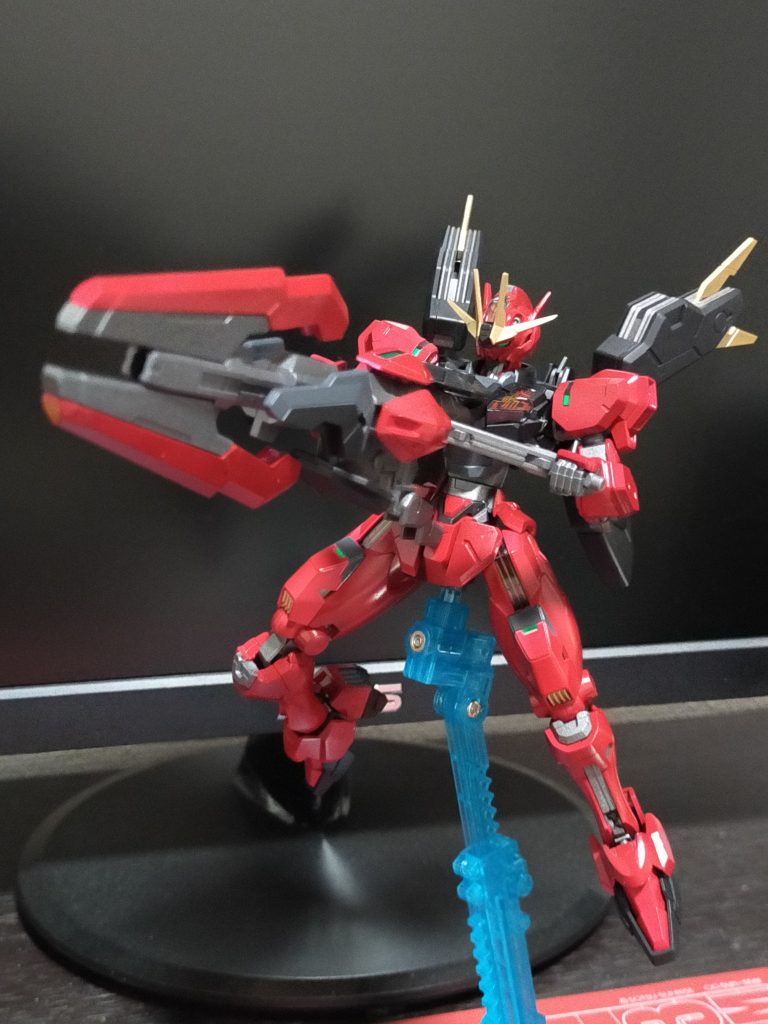 ガンビットライフルポーズとったら塗装が...