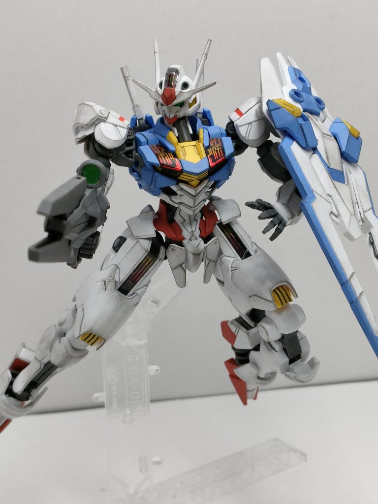 ロングレンジライフル!!、元々のスコープのシール色がグレーで地道だったので、ライフルのスコープは何となくガンマカメタルグリーンで塗装。