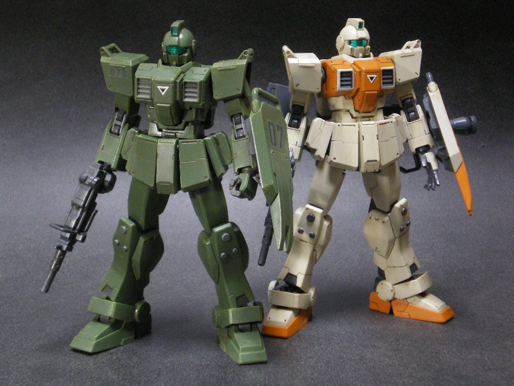 陸ジムと一緒。今見るともうちょっと汚したかったかなぁ。また手を入れてやりましょう。