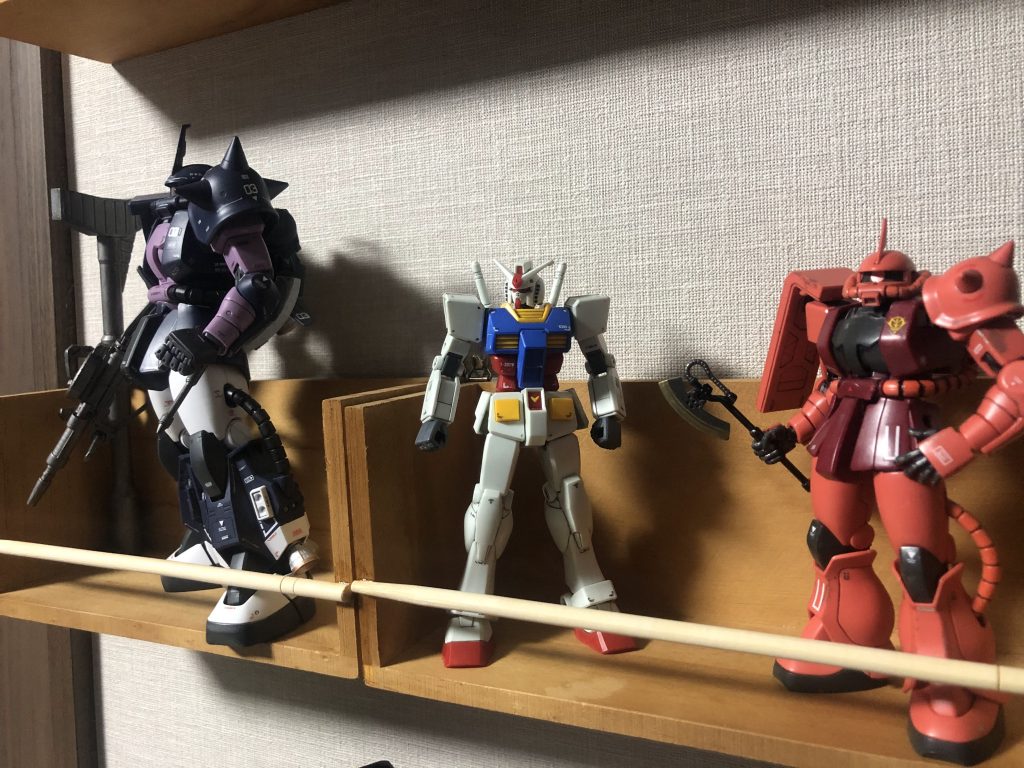 100均グッズでディスプレイ。–2枚目/制作者：L.W