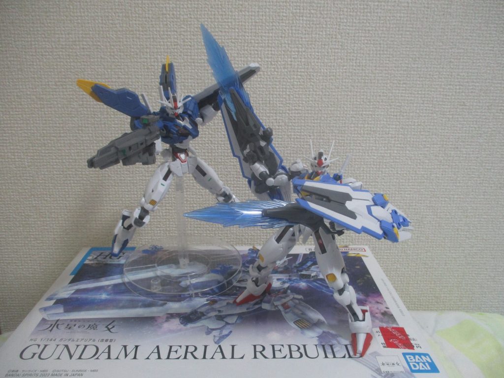 「ダブル・ビームライフル＆エスカッション」の無印エアリアル＆改修型！！