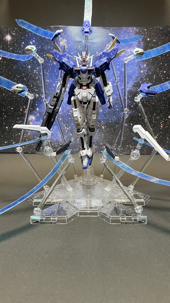 エフェクトパーツは透明プラ板から作成