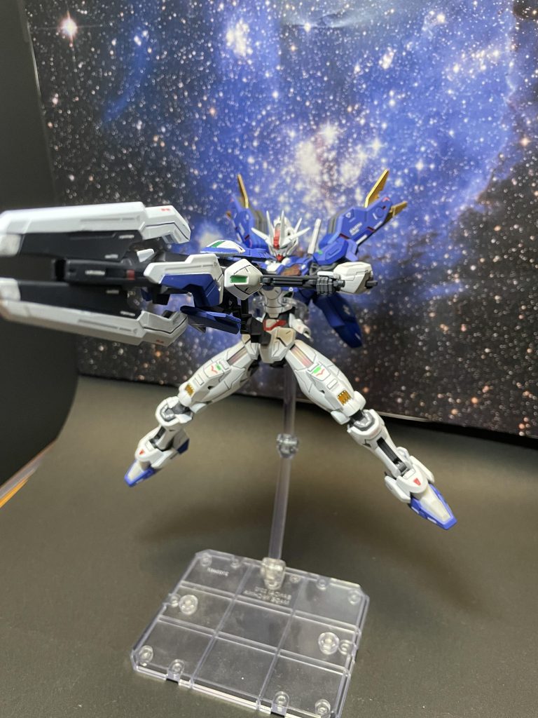 ガンビットライフルも台座無しで保持出来るのはすごいですね