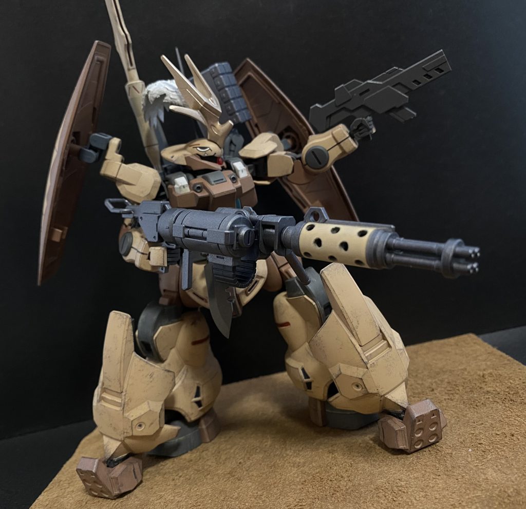 この機体は、ジェターク仮面としてフォルドの夜明けの一員となった、グエ…いや、ボブの機体として、私、コビト少佐の妄想の元、作成された物である。4月26日完成。