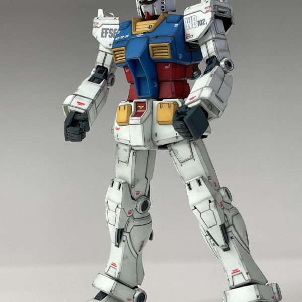 ドアンザク&ファーストG（14）RX-78-02 GUNDAMほぼ完成しました。シールドのネオジム埋め込みすり合わせ残ってます。まずは正面から。（2枚目）