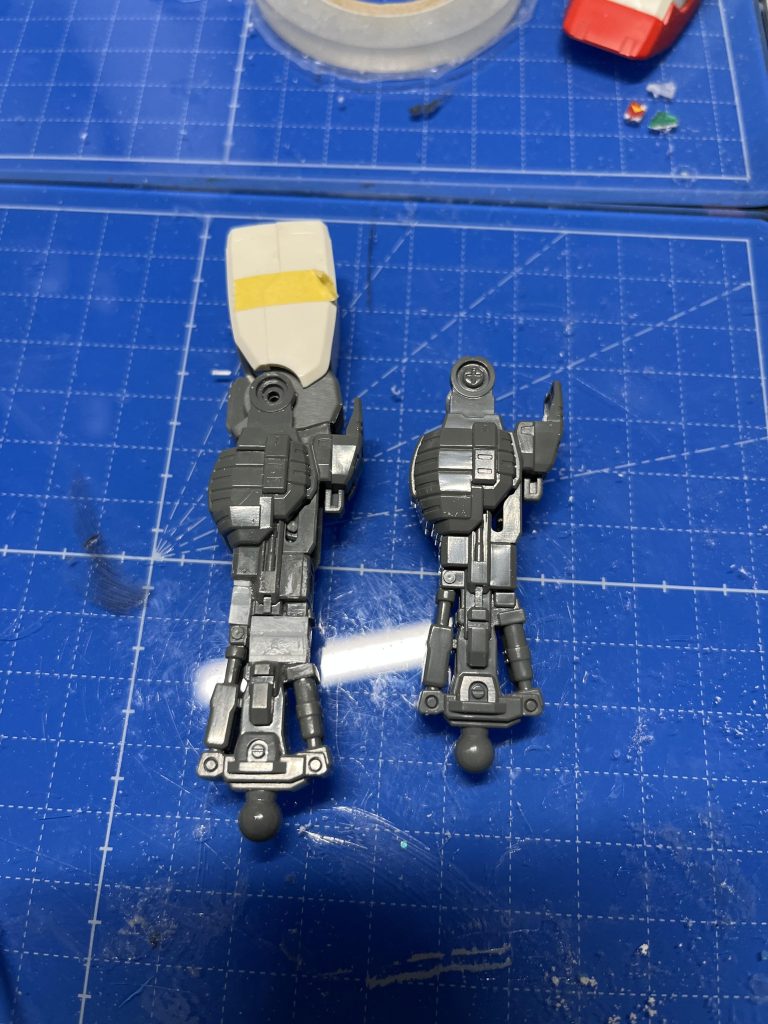 足の延長プラ角棒3mm×2=6mm延長です