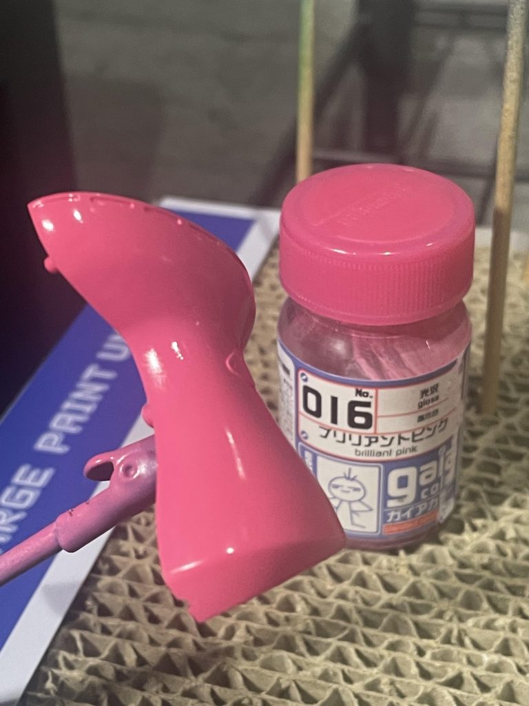 ちなみにこちらが加工前のピンクカラー。これが一番クエス機に近かったかもしれません。